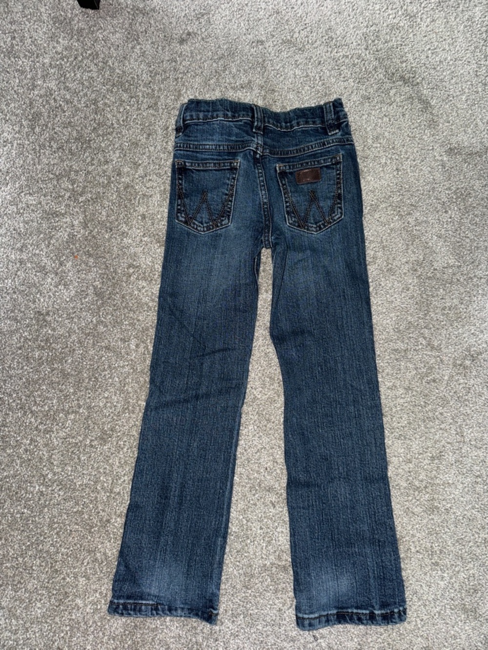 Wrangler Kids Dark Blue Straight-Leg Jeans